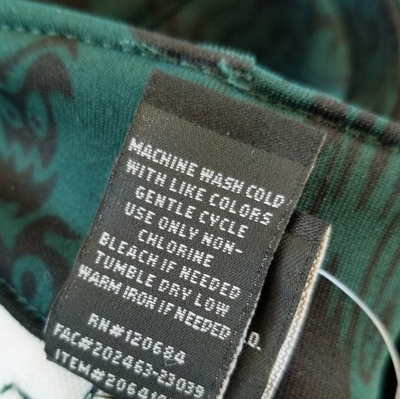 Her Universe Disney The Haunted Mansion Wallpaper Shortalls Cosplay Hot TopicNWT - Picture 13 of 14